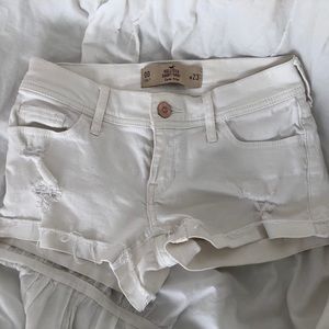 White Denim Hollister Shorts